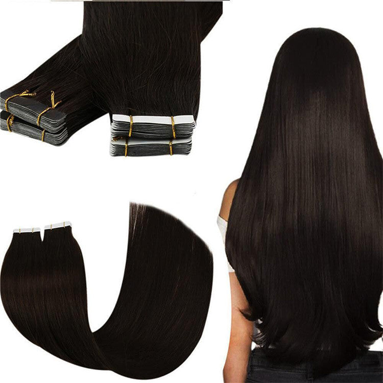 Natural #1B Human Hair Tape-in Extentions