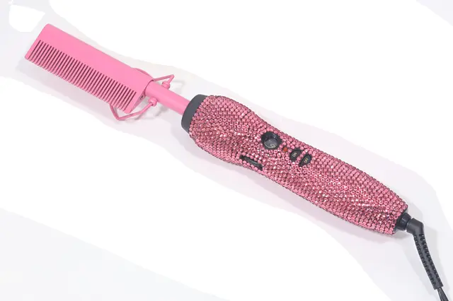 Pink or Silver Rhinestone Hot tools set