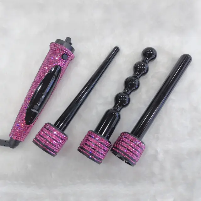 Pink or Silver Rhinestone Hot tools set