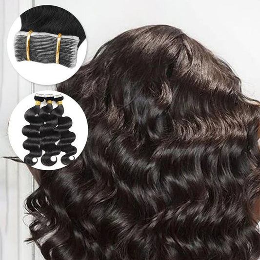 Natural #1B Human Hair Tape-in Extentions