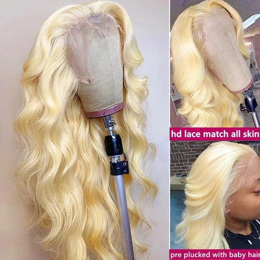 613 Blonde Raw Human Hair Wig