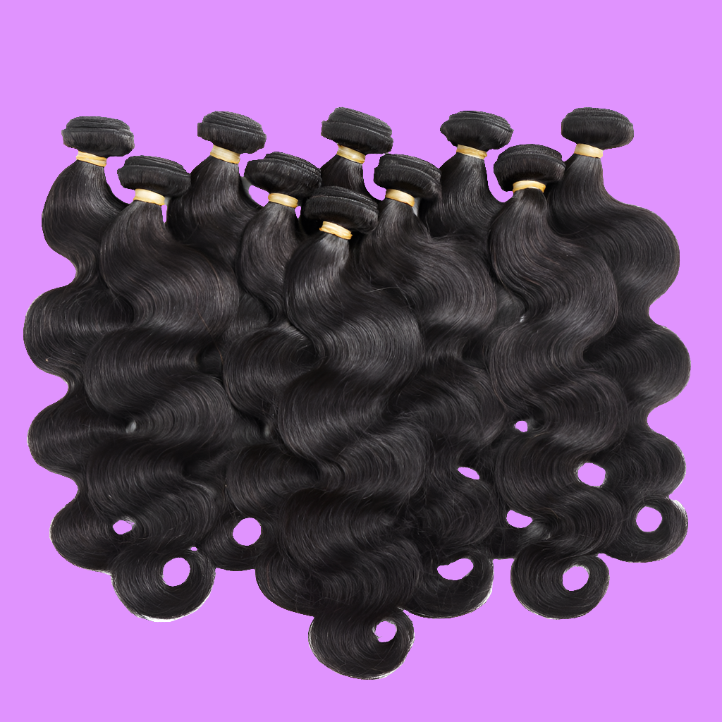 Raw Malaysian Hair Wholesale Package: 6 Bundles, 2 Closures