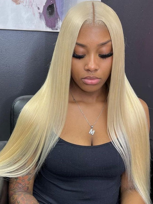 Blonde 613 European Straight Frontal Wig