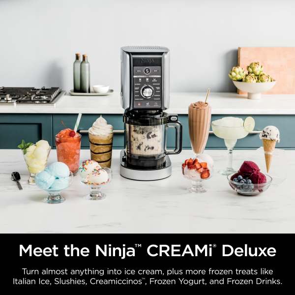 Ninja CREAMI Deluxe 11 in 1 Frozen treat & waffle maker