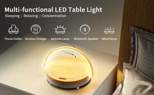 Multifunctional Led Night Light With Wireless Charging